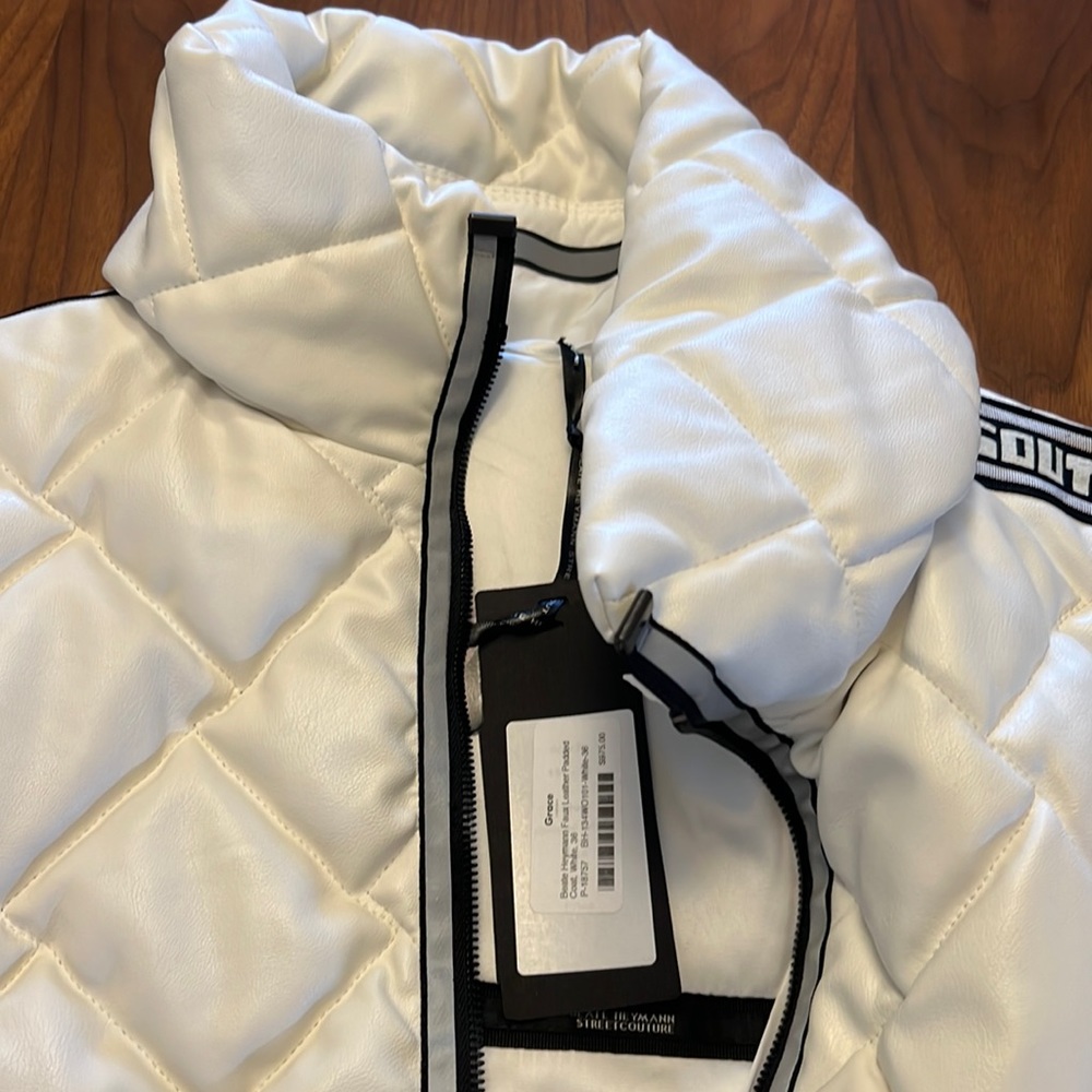 Never Worn New With Tags White Feaux Leather Beate Heymann Size 36